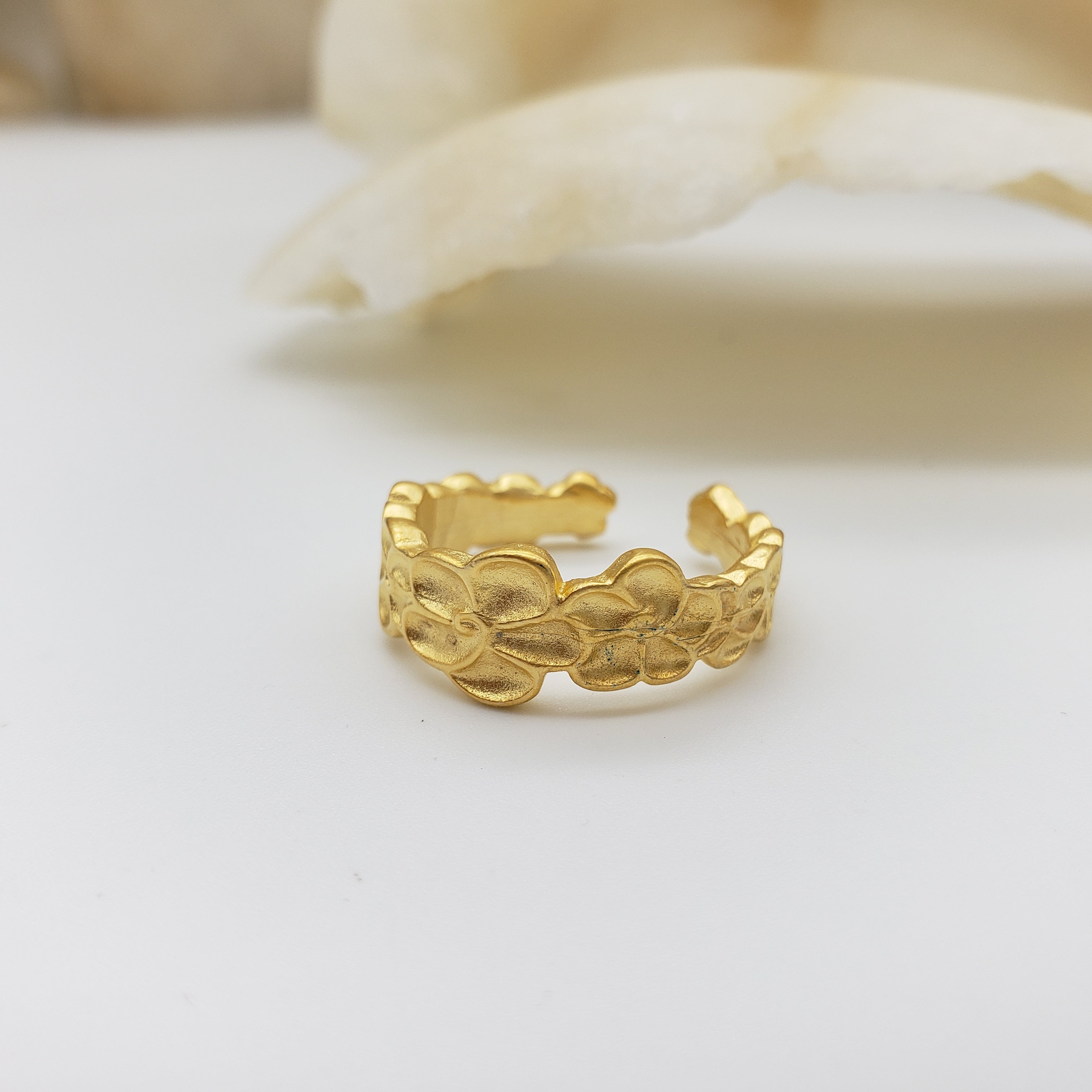 Asian Floral Ring, Adjustable – Museum Reproductions