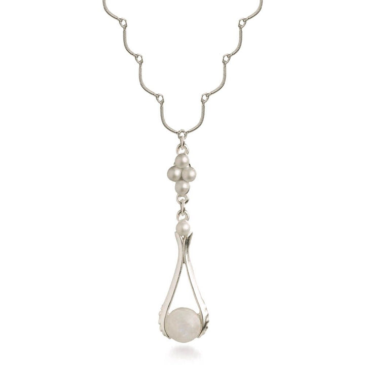Tiffany Inspired Moonstone Necklace