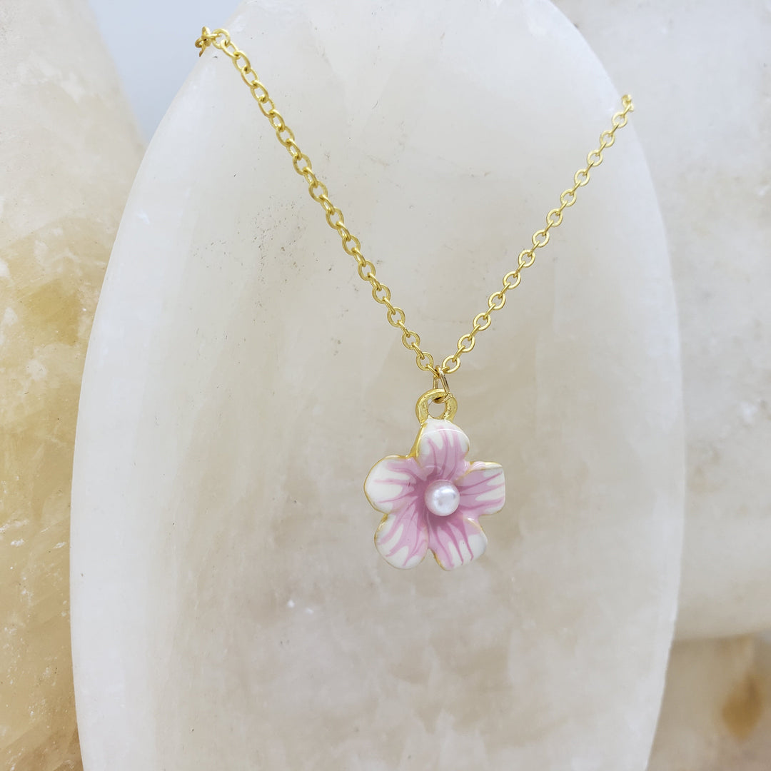 Cherry Blossom Pendant Necklace