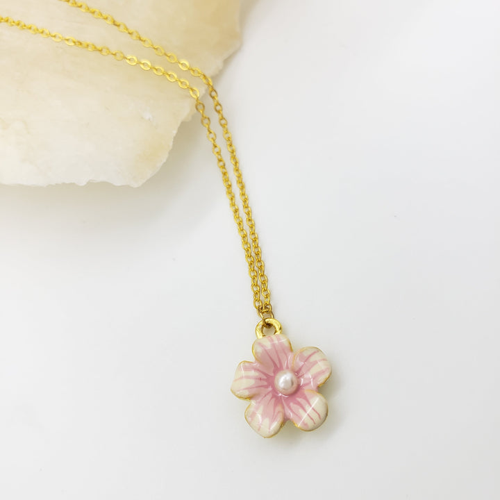Cherry Blossom Pendant Necklace
