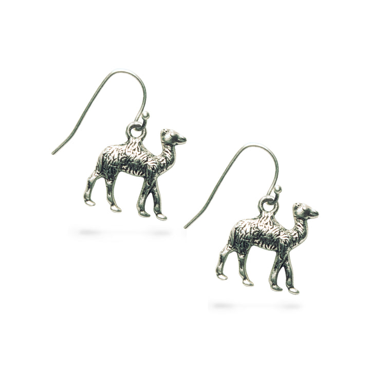 Egyptian Camel Earrings - Silver