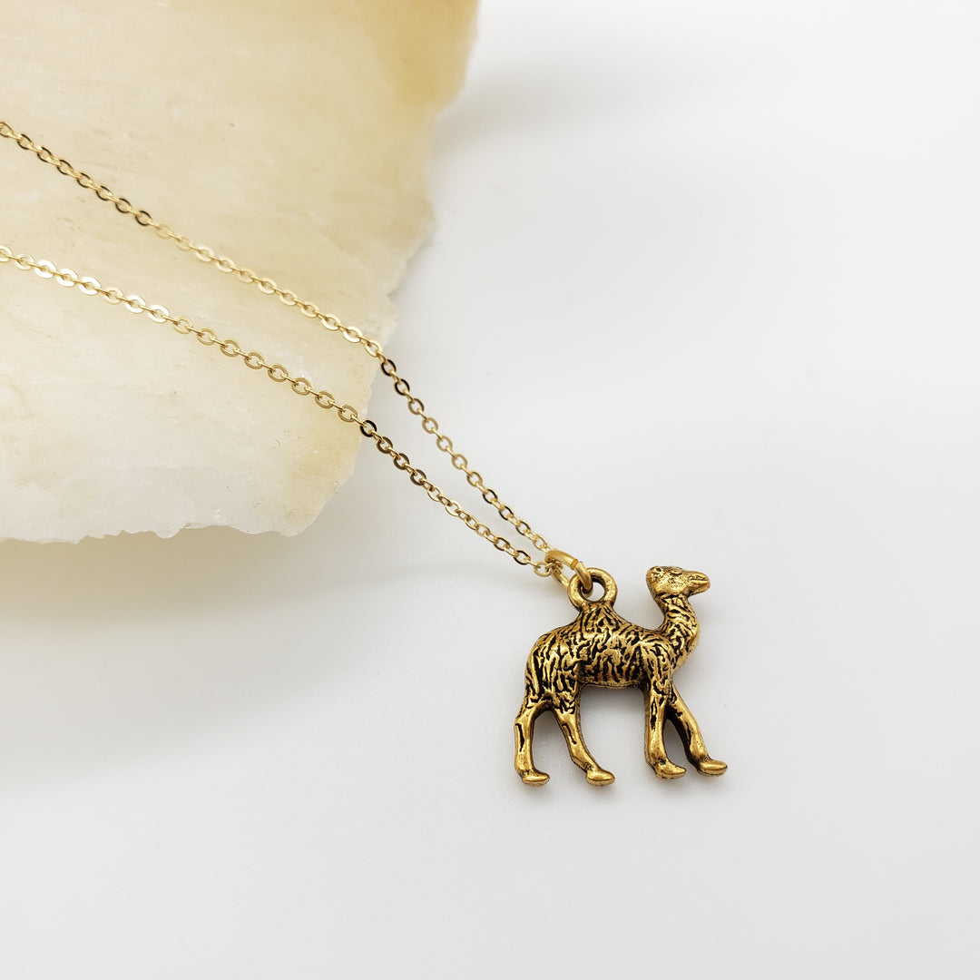 Egyptian Camel Pendant - Gold