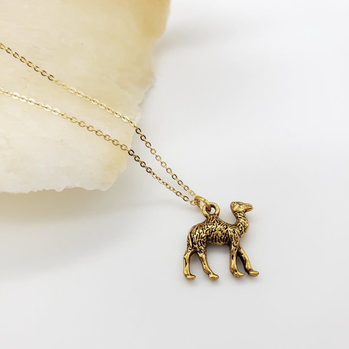 Egyptian Camel Pendant - Gold