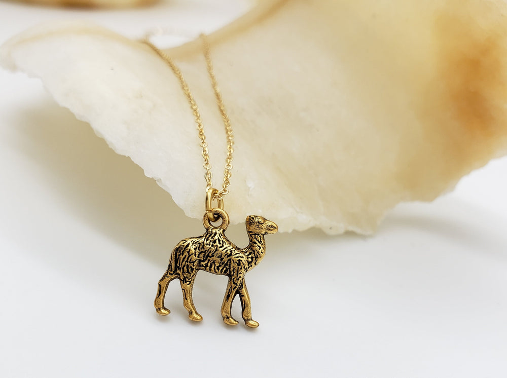 Egyptian Camel Pendant - Gold