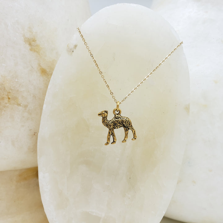 Egyptian Camel Pendant - Gold