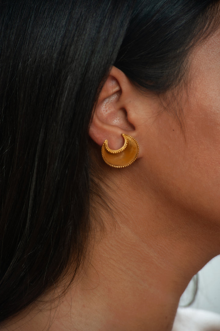 African Crescent Earrings