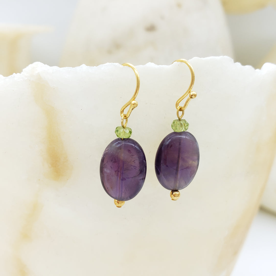 Amethyst Drop Earrings