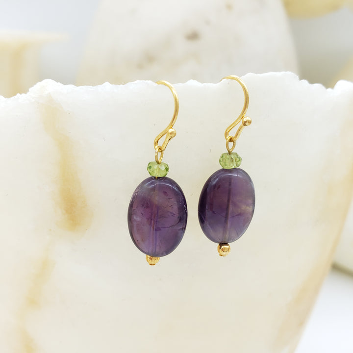 Amethyst Drop Earrings