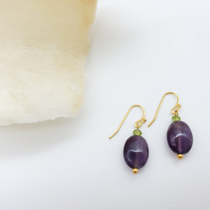 Amethyst Drop Earrings