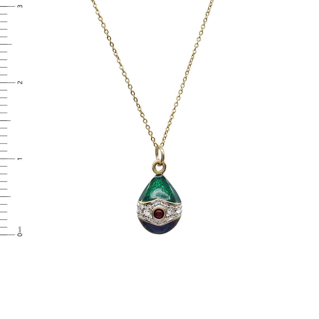 Imperial Fabergé Egg Pendant 