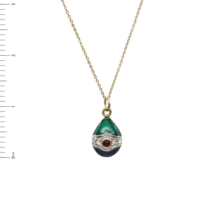 Imperial Fabergé Egg Pendant 