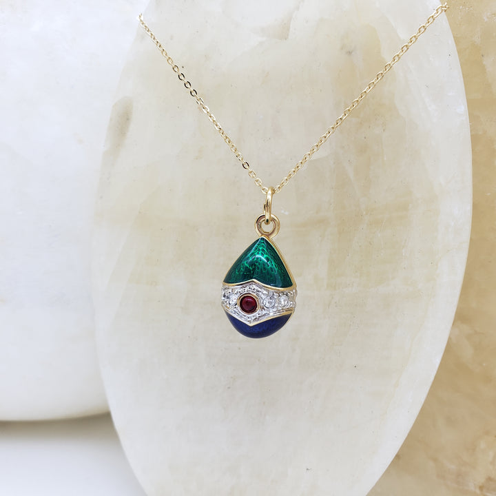 Imperial Fabergé Egg Pendant 