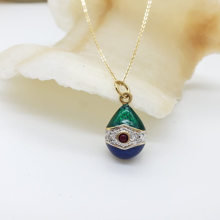 Imperial Fabergé Egg Pendant 
