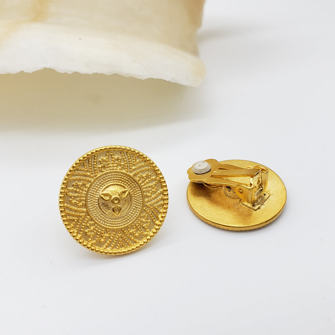 Etruscan Revival Clip Earrings