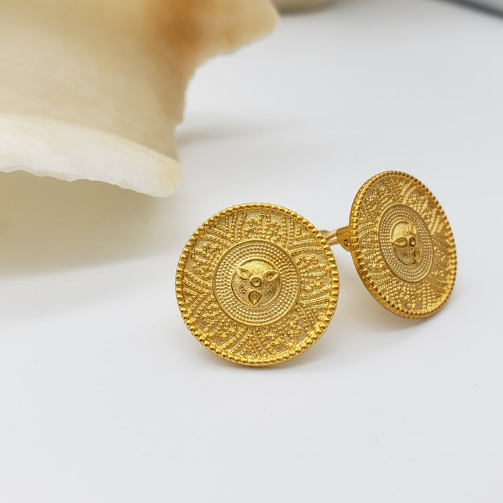 Etruscan Revival Clip Earrings