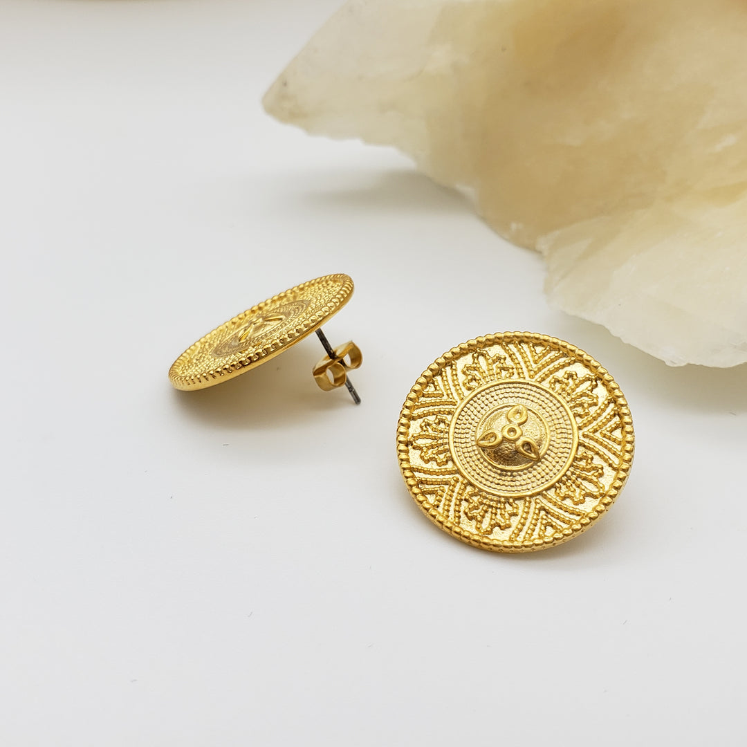 Etruscan Revival Post Earrings