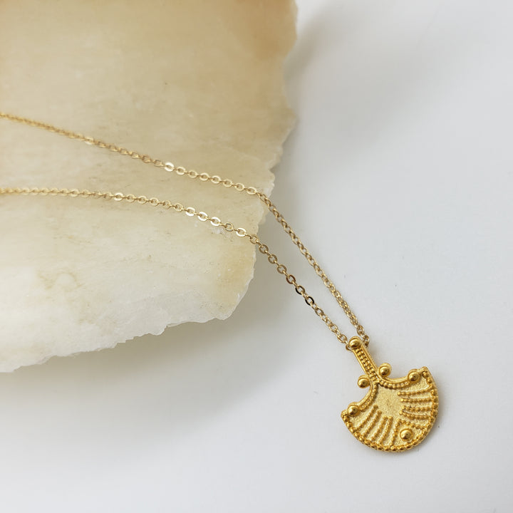 Petite Etruscan Revival Pendant