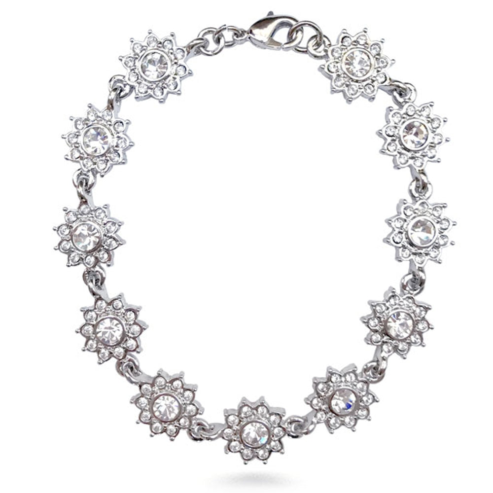 Inspired by Louis Comfort Tiffany Faux Diamond Bracelet