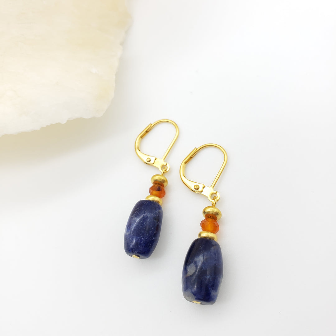 Mesopotamian Sodalite Earrings