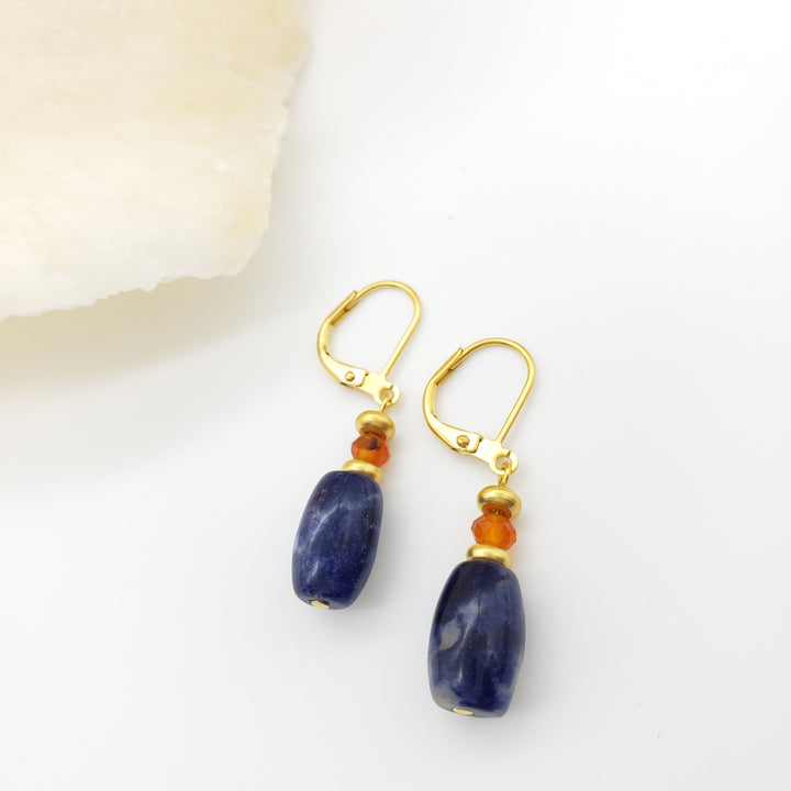 Mesopotamian Sodalite Earrings