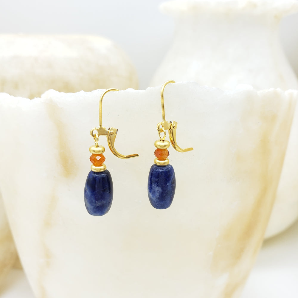 Mesopotamian Sodalite Earrings