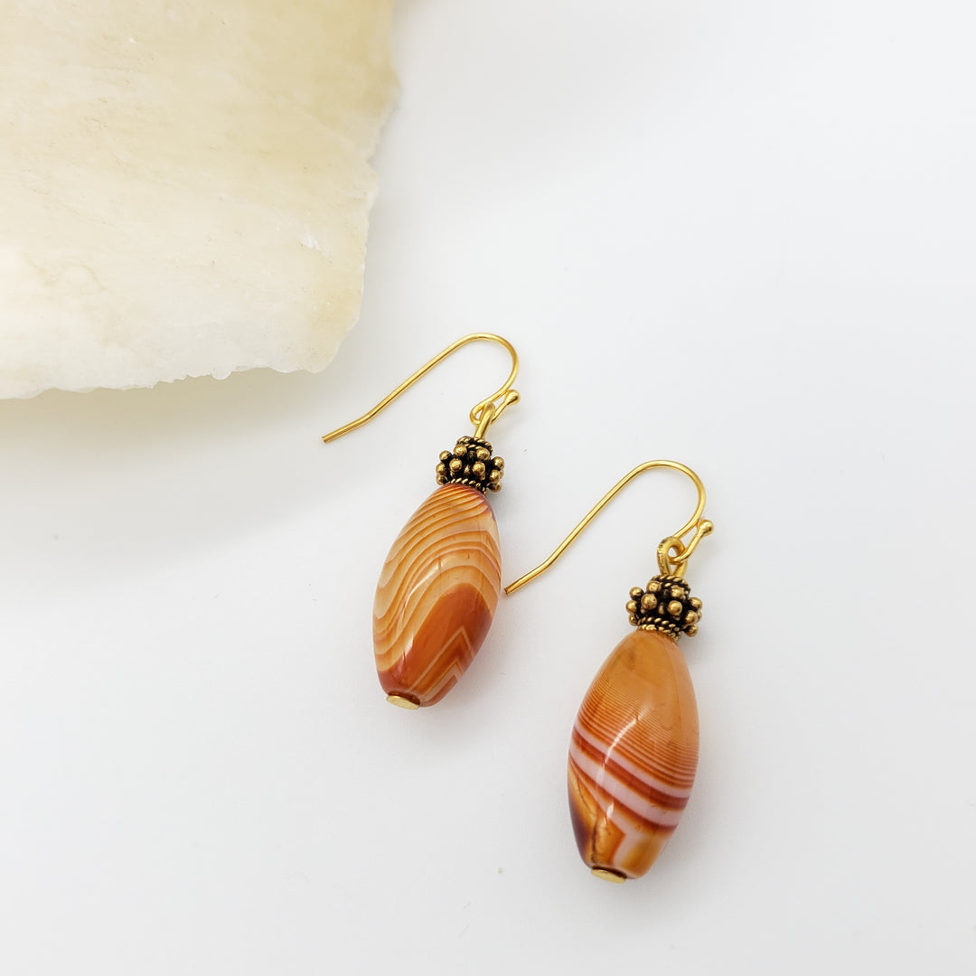 Banded Agate Earrings