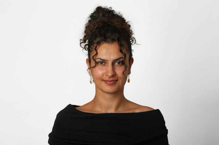 Scarab Earrings - Bright Gold Finish