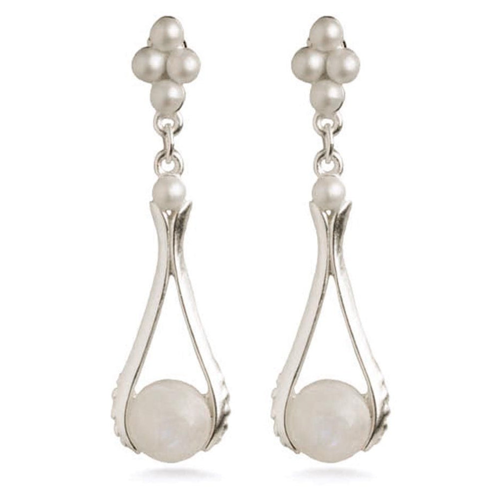 Tiffany Inspired Moonstone Earrings