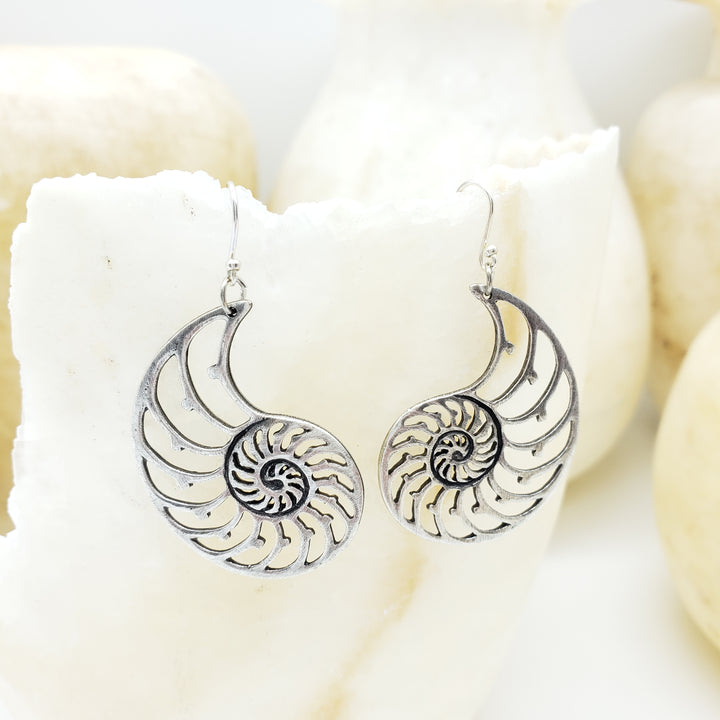 Nautilus Shell Earrings