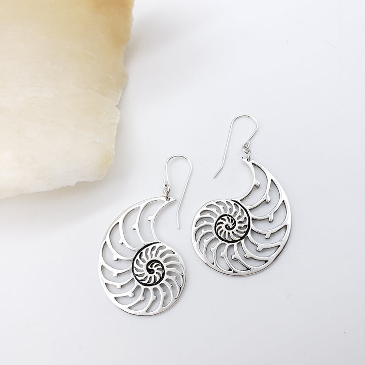 Nautilus Shell Earrings