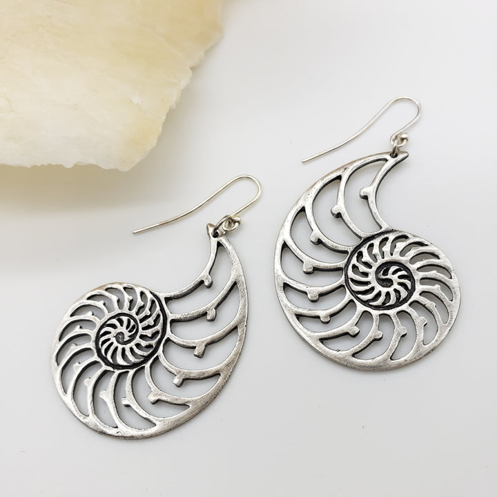 Nautilus Shell Earrings