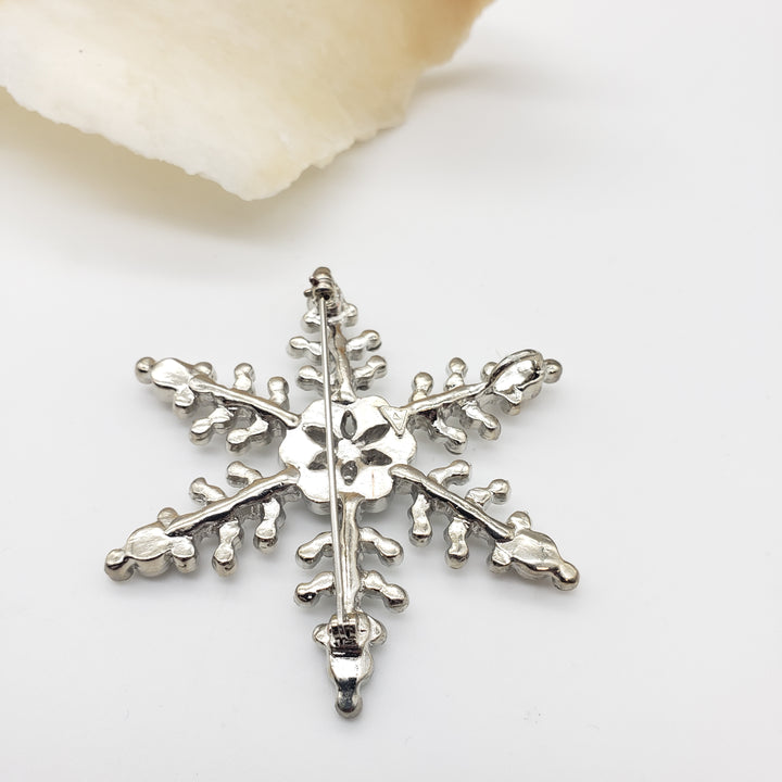 Snowflake Brooch - Pendant Necklace - Ornament