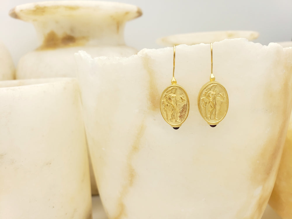 Aphrodite Coin Earrings