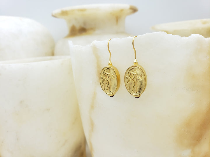 Aphrodite Coin Earrings