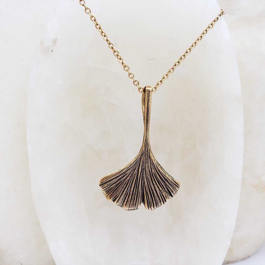 Ginkgo Leaf Pendant