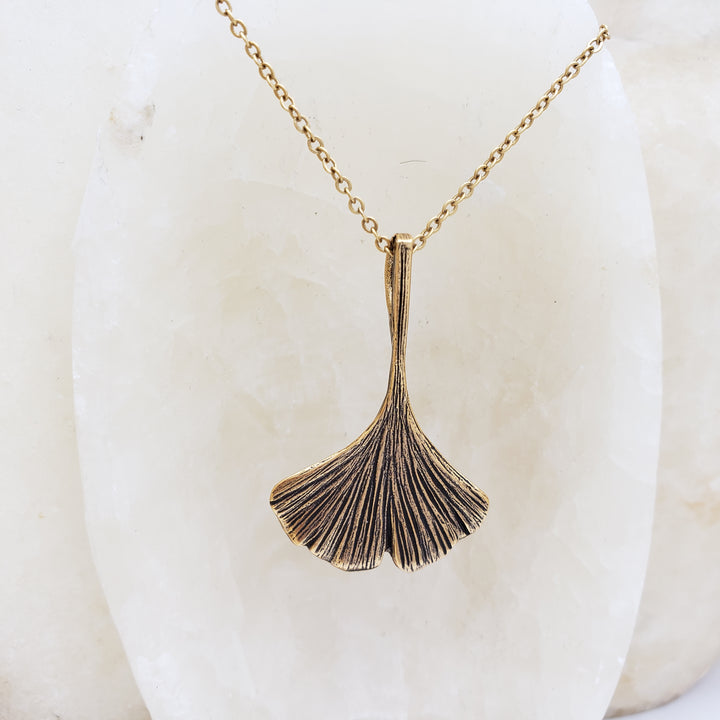 Ginkgo Leaf Pendant