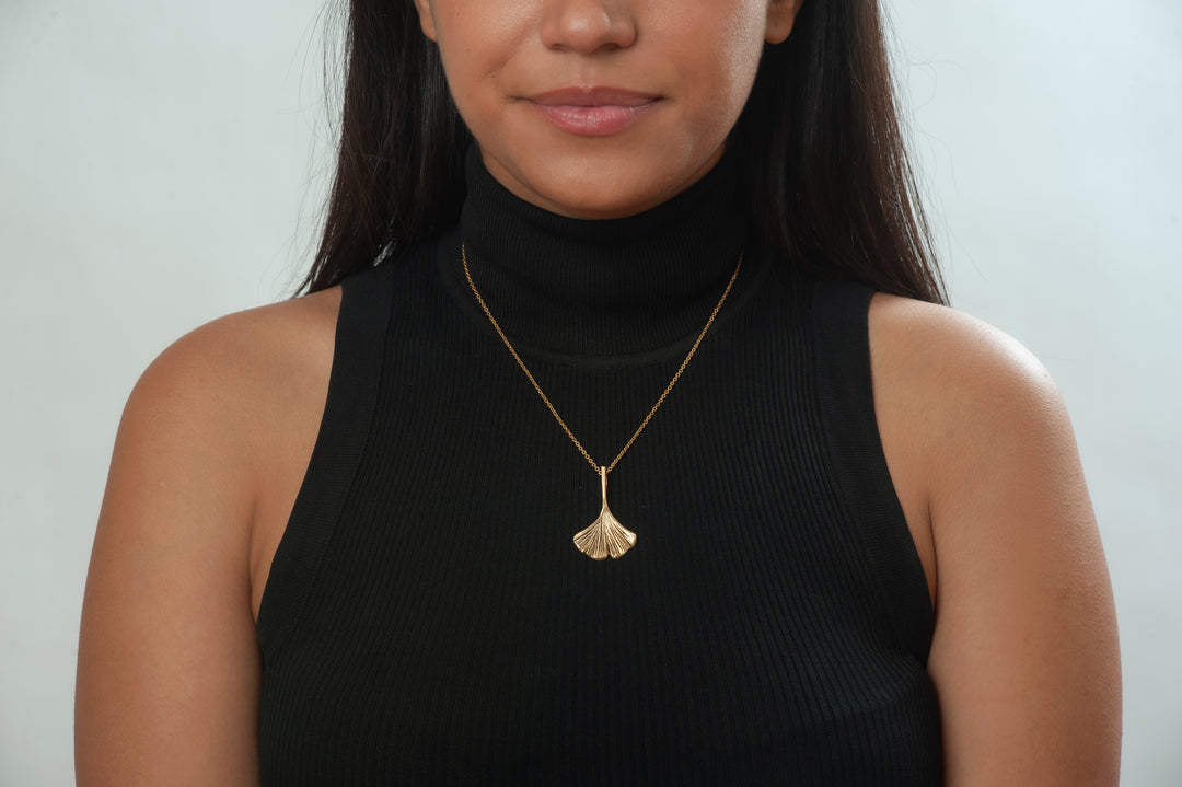 Ginkgo Leaf Pendant