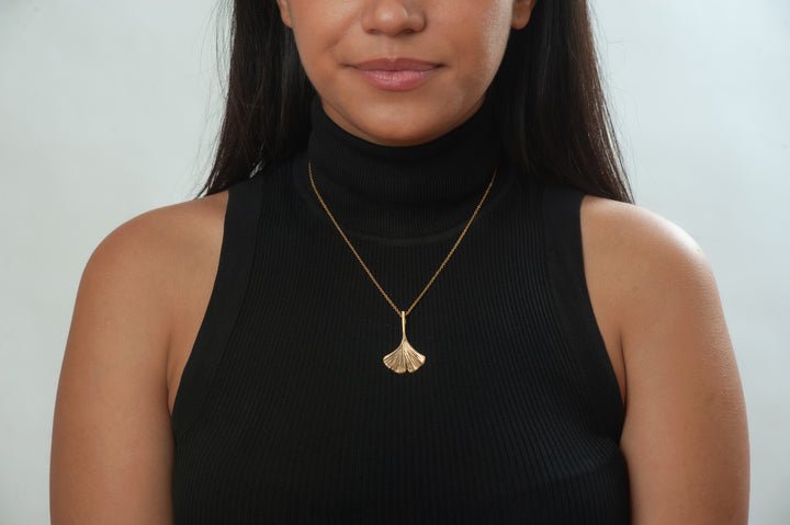 Ginkgo Leaf Pendant