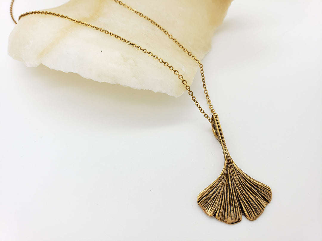 Ginkgo Leaf Pendant