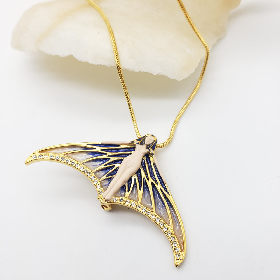 Winged Nymph Pin Pendant/ Brooch