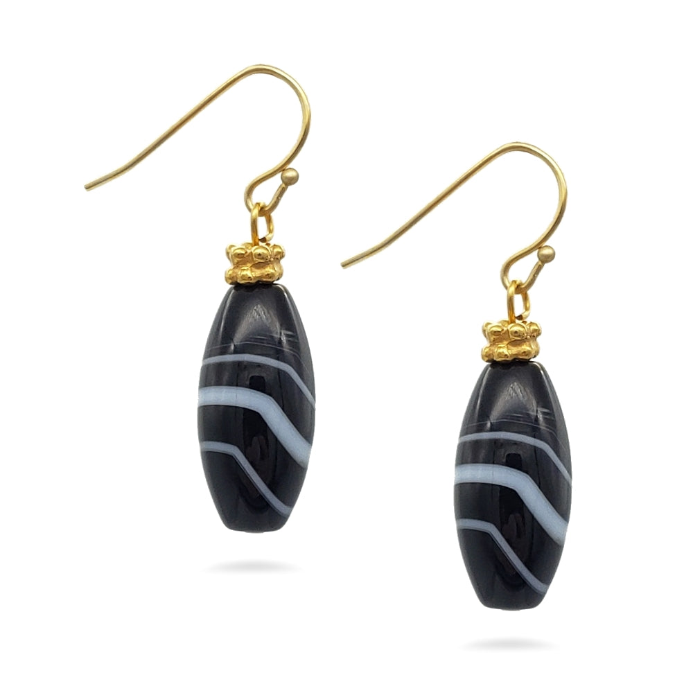 Banded Agate Earrings