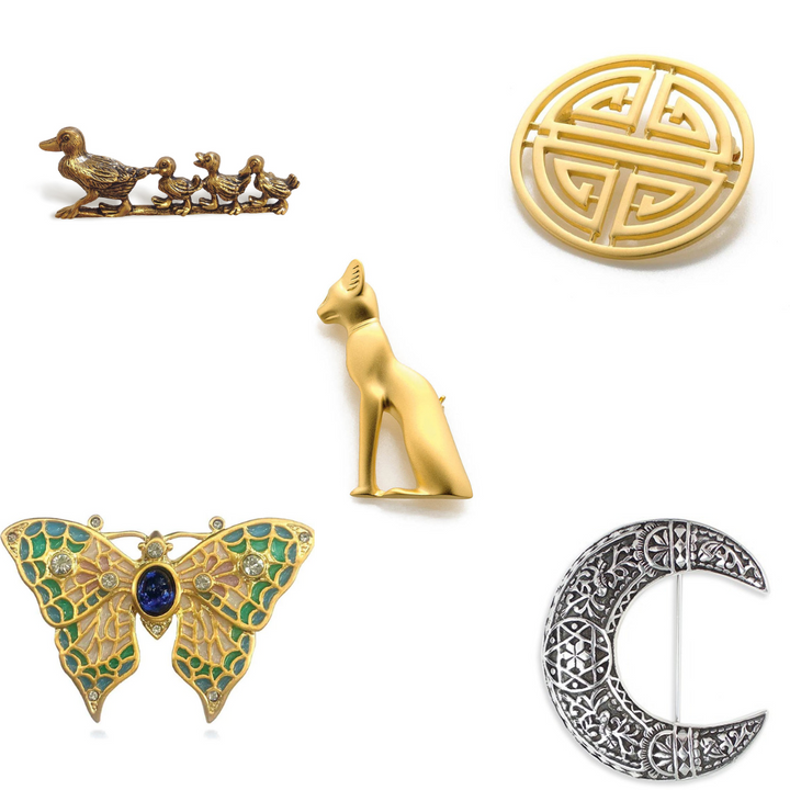 Assorted Brooch Jewelry Gift Box - 5 Pieces
