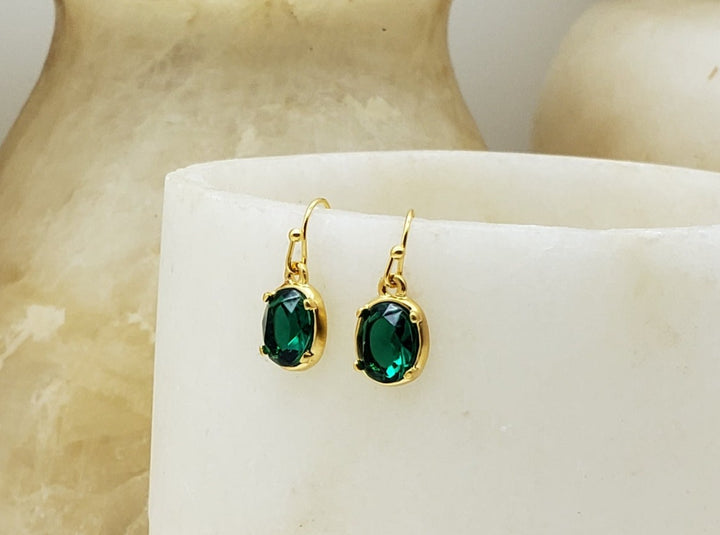 'Emerald' Nouveau Earrings