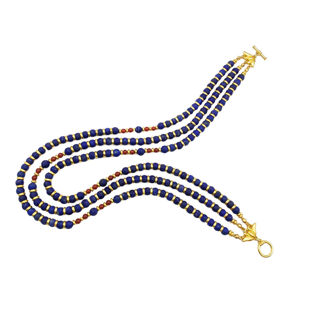 Nefertari Triple Strand Necklace