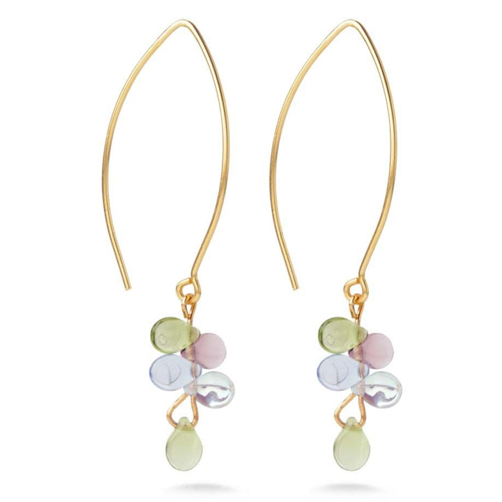 Monet Inspired Glass Petal Earrings