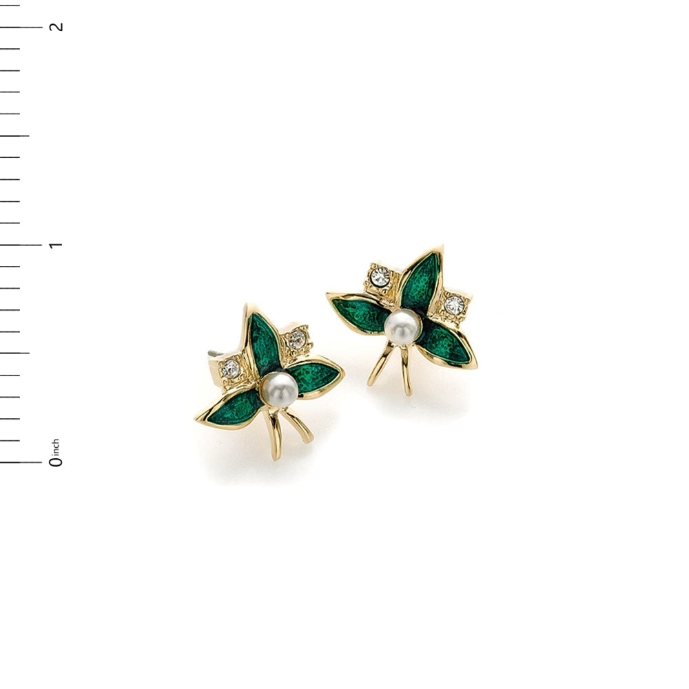 Emerald Flowers Earrings