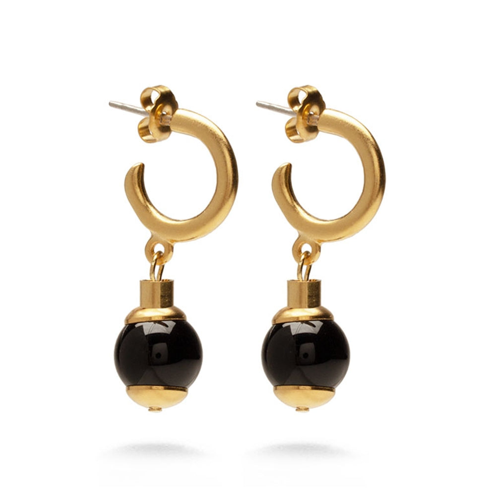 Middle Kingdom Black Onyx Earrings