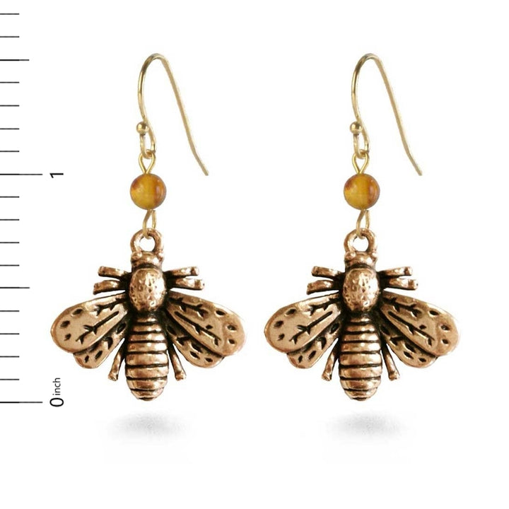 Napoleonic Bee Drop Earrings