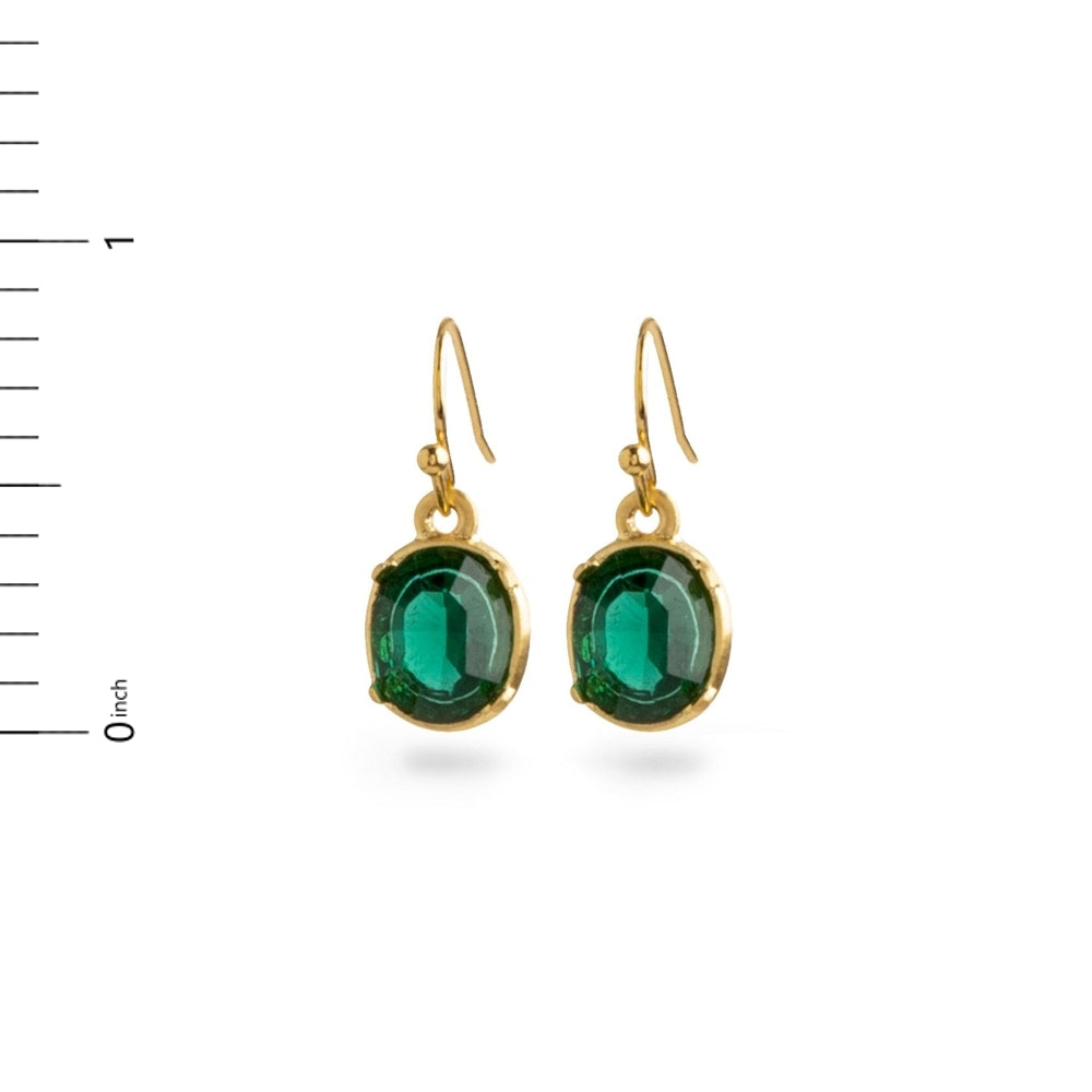 'Emerald' Nouveau Earrings