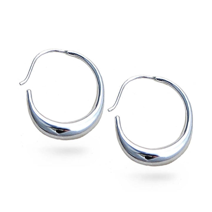 Creole Hoop Earring, Sterling Silver